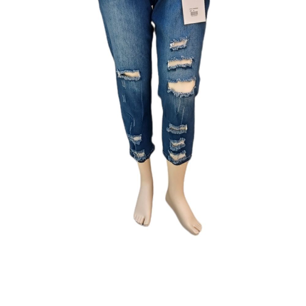 534627....VIP Ankle Crop Jeans, Destructed Collection - Picture 3 of 6